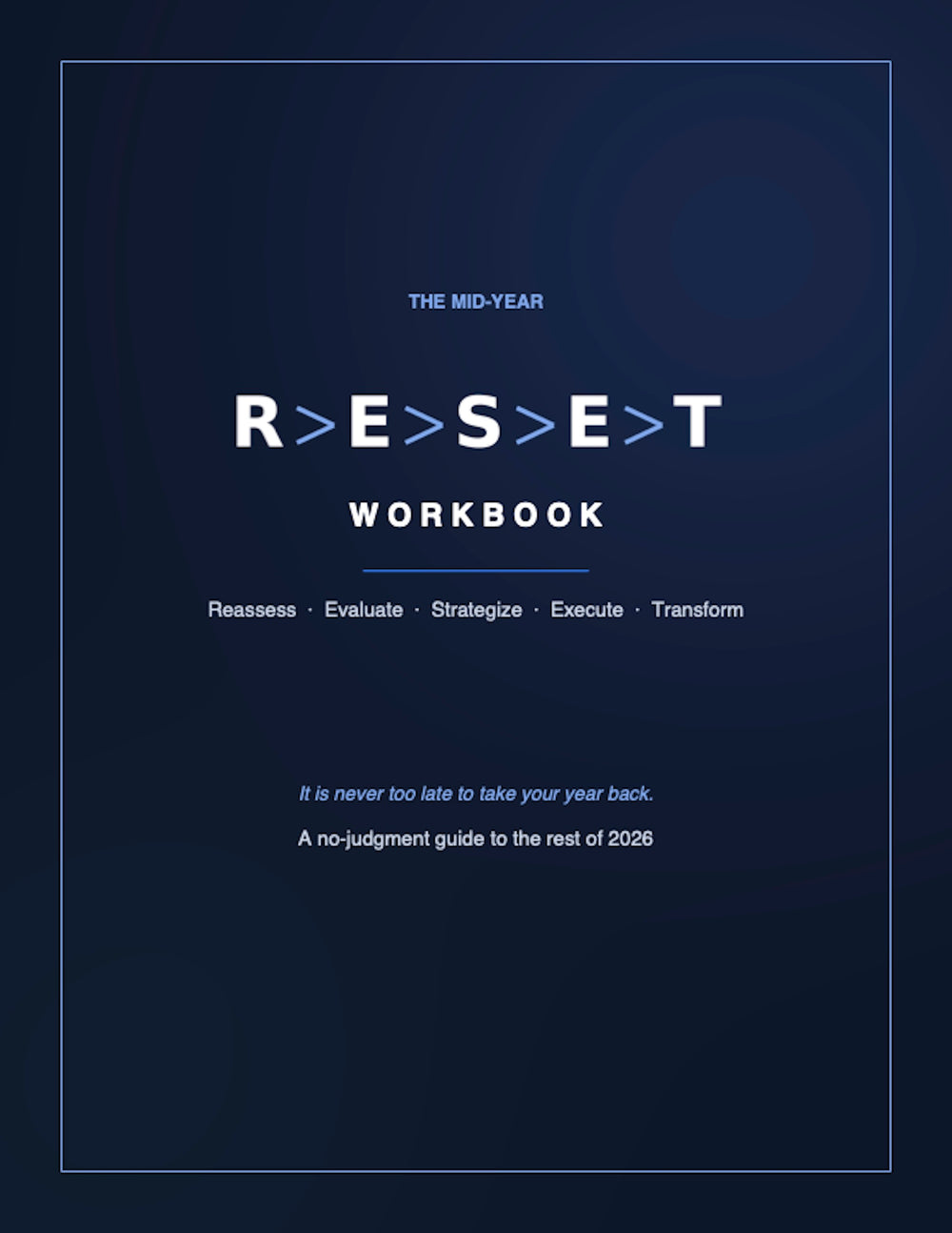 R>E>S>E>T Method workbook